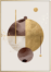 På billedet ser du variationen Golden Circles, Illustration m. ramme fra brandet House of Sander i en størrelse H: 3 cm. B: 50 cm. L: 70 cm. i farven Multifarvet
