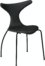 På billedet ser du variationen Dolphin, Spisebordsstol, Stålben, Læder fra brandet DAN-FORM Denmark i en størrelse H: 83 cm. B: 55 cm. i farven Sort