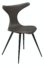 På billedet ser du variationen Dolphin, Spisebordsstol, Kunstlæder fra brandet DAN-FORM Denmark i en størrelse H: 83 cm. B: 56 cm. i farven Grå/Sort