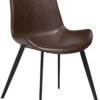 På billedet ser du variationen Hype, Spisebordsstol, Kunstlæder fra brandet DAN-FORM Denmark i en størrelse H: 80 cm. B: 52 cm. i farven Brun/Sort