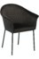 På billedet ser du variationen Kite, Spisebordsstol, Fløjl fra brandet DAN-FORM Denmark i en størrelse H: 82 cm. B: 65 cm. i farven Sort