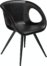 På billedet ser du variationen Omega, Spisebordsstol, Kunstlæder fra brandet DAN-FORM Denmark i en størrelse H: 80 cm. B: 59 cm. i farven Sort