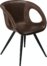 På billedet ser du variationen Omega, Spisebordsstol, Kunstlæder fra brandet DAN-FORM Denmark i en størrelse H: 80 cm. B: 59 cm. i farven Brun/Sort
