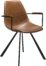 På billedet ser du variationen Pitch, Lænestol, Kunstlæder fra brandet DAN-FORM Denmark i en størrelse H: 80 cm. B: 55 cm. i farven Brun/Sort