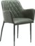På billedet ser du variationen Rombo, Spisebordsstol, Kunstlæder fra brandet DAN-FORM Denmark i en størrelse H: 80 cm. B: 56 cm. i farven Grøn/Sort