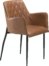 På billedet ser du variationen Rombo, Spisebordsstol, Kunstlæder fra brandet DAN-FORM Denmark i en størrelse H: 80 cm. B: 56 cm. i farven Brun/Sort