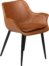 På billedet ser du variationen Combino, Spisebordsstol med armlæn, Kunstlæder fra brandet DAN-FORM Denmark i en størrelse H: 77 cm. B: 64 cm. i farven Brun/Sort