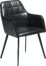 På billedet ser du variationen Embrace, Spisebordsstol med armlæn, Kunstlæder fra brandet DAN-FORM Denmark i en størrelse H: 84 cm. B: 55 cm. i farven Blå/Sort