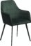 På billedet ser du variationen Embrace, Spisebordsstol med armlæn, Fløjl fra brandet DAN-FORM Denmark i en størrelse H: 84 cm. B: 55 cm. i farven Grøn/Sort