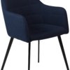På billedet ser du variationen Embrace, Spisebordsstol med armlæn, Stof fra brandet DAN-FORM Denmark i en størrelse H: 84 cm. B: 55 cm. i farven Blå/Sort
