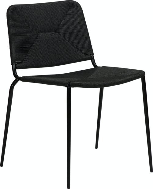 På billedet ser du variationen Stiletto, Spisebordsstol fra brandet DAN-FORM Denmark i en størrelse H: 81 cm. B: 46 cm. L: 56 cm. i farven Sort