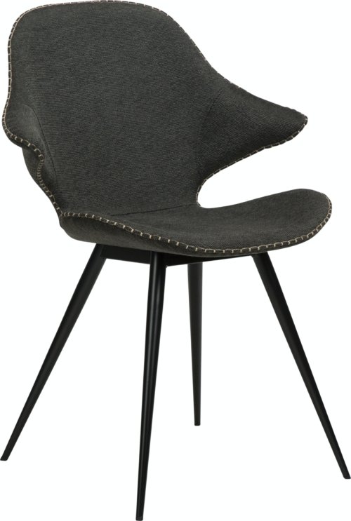 På billedet ser du variationen Karma, Spisebordsstol, Stof fra brandet DAN-FORM Denmark i en størrelse H: 86 cm. B: 62 cm. L: 60 cm. i farven Sort
