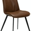 På billedet ser du variationen Fierce, Spisebordsstol, Kunstlæder fra brandet DAN-FORM Denmark i en størrelse H: 85 cm. B: 49 cm. L: 60 cm. i farven Brun