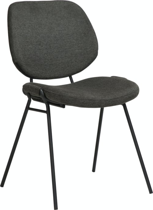 På billedet ser du variationen Yeet, Spisebordsstol, Stof fra brandet DAN-FORM Denmark i en størrelse H: 80 cm. B: 49 cm. L: 54 cm. i farven Sort