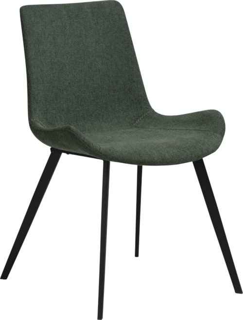På billedet ser du variationen Hype, Spisebordsstol, Stof fra brandet DAN-FORM Denmark i en størrelse H: 80 cm. B: 52 cm. L: 58 cm. i farven Grøn
