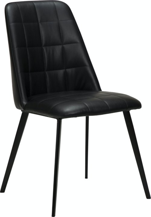 På billedet ser du variationen Embrace, Spisebordsstol, Læder fra brandet DAN-FORM Denmark i en størrelse H: 84 cm. B: 48 cm. L: 55 cm. i farven Sort