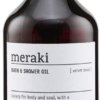 På billedet ser du variationen Bath & Shower oil, Velvet mood fra brandet Meraki i en størrelse 275 ML. i farven Sort/Hvid