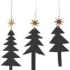 På billedet ser du variationen Julepynt, Tree w. star fra brandet House Doctor i en størrelse B: 5,5 cm. L: 13 cm. i farven Sort/Guld