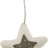 På billedet ser du variationen Julepynt, Star fra brandet House Doctor i en størrelse D: 10 cm. i farven Hvid/Guld
