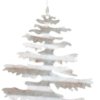 På billedet ser du variationen Julepynt, Tin plate tree fra brandet House Doctor i en størrelse D: 17,5 cm. i farven Sølv
