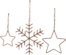 På billedet ser du variationen Julepynt, Snowflakes & Stars fra brandet House Doctor i en størrelse H: 0,3 cm. B: 16,1 cm. L: 14,2 cm. i farven Brun
