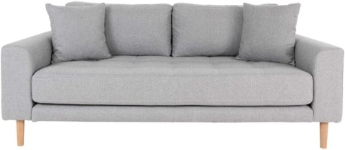På billedet ser du variationen Lido, 2,5-personers sofa, Stof fra brandet Nordby i en størrelse H: 76 cm. B: 180 cm. L: 93 cm. i farven Lysegrå