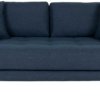 På billedet ser du variationen Lido, 2,5-personers sofa, Stof fra brandet Nordby i en størrelse H: 76 cm. B: 180 cm. L: 93 cm. i farven Mørkeblå