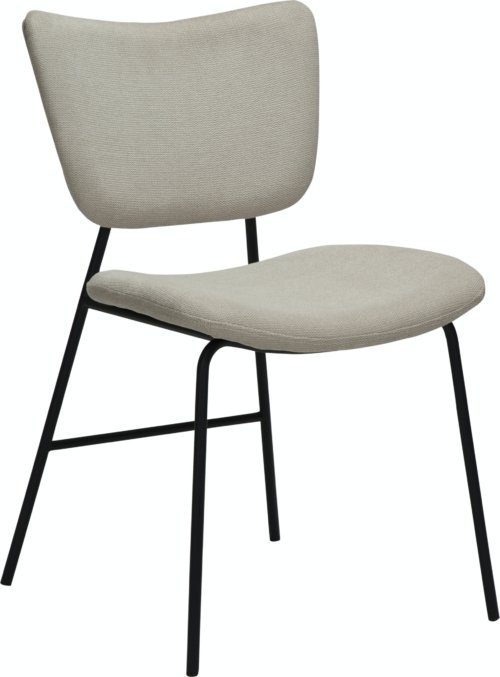 På billedet ser du variationen Thrill, Spisebordsstol, Stof fra brandet DAN-FORM Denmark i en størrelse H: 80 cm. B: 47 cm. L: 53 cm. i farven Hvid/beige