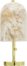 På billedet ser du variationen Ivory, Bordlampe, Marmor-look, Guldfod fra brandet Bloomingville i en størrelse D: 18 cm. H: 45 cm. i farven Natur