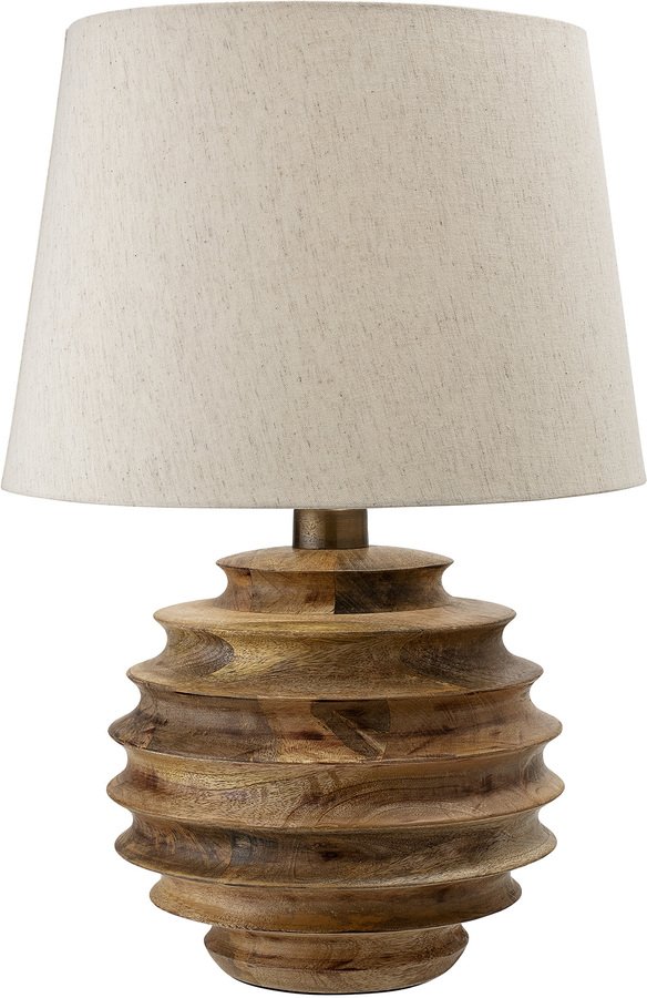 6: Cozy, Bordlampe, Mangotræ, Bomuld by Creative Collection (D: 38.5 cm. H: 54 cm., Natur)
