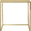 På billedet ser du variationen Golden Jun, Sofabord, Jern, Glas fra brandet Bloomingville i en størrelse H: 45 cm. B: 45 cm. L: 45 cm. i farven Guld