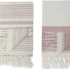 På billedet ser du variationen Cozy, Håndklæde, Bomuld, OEKO-TEX fra brandet Bloomingville i en størrelse B: 100,2 cm. L: 180 cm. i farven Rosa