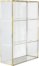 På billedet ser du variationen Ivory, Udstillingsskab, Messing, Glas fra brandet Bloomingville i en størrelse H: 47 cm. B: 11 cm. L: 31 cm. i farven Guld