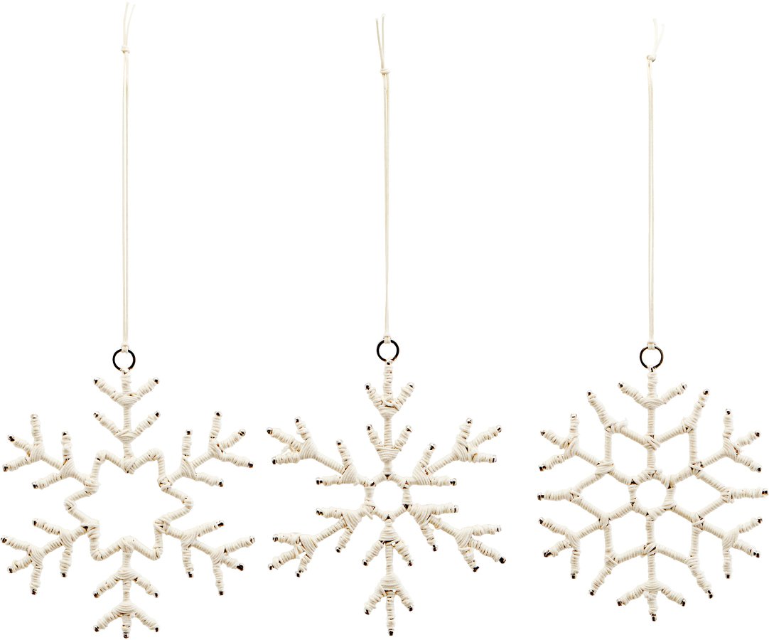 Ornament, Soft, Sæt Af 3 Designs by House Doctor (Ø: 10 cm., Beige)