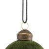 På billedet ser du variationen Ornament, Flock fra brandet House Doctor i en størrelse Ø: 5,5 cm. i farven Mørkegrøn