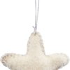 På billedet ser du variationen Ornament, Star, Puffi fra brandet House Doctor i en størrelse L: 6 cm. i farven Sand