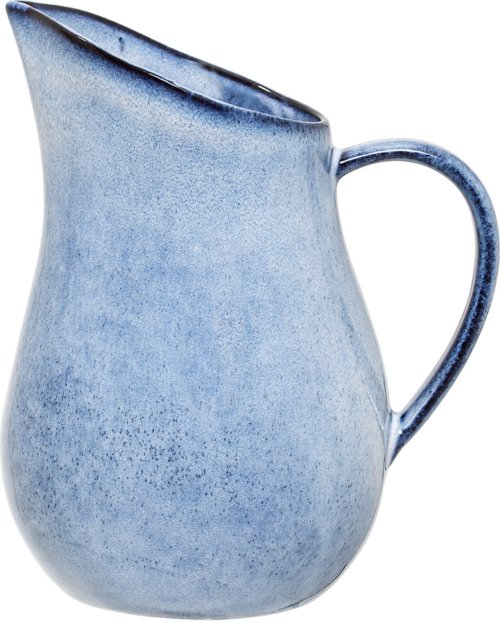På billedet ser du variationen Nordic, Kande, Stentøj keramik fra brandet Bloomingville i en størrelse D: 15 cm. H: 33 cm. i farven Blå