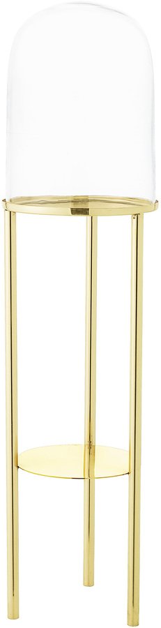 På billedet ser du variationen Cozy, Piedestal, Rustfrit stål, Glas fra brandet Bloomingville i en størrelse D: 20 cm. H: 80,5 cm. i farven Guld