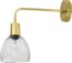 På billedet ser du variationen Cozy, Væglampe, Glas, Messing fra brandet Bloomingville i en størrelse D: 14 cm. H: 33 cm. B: 36 cm. i farven Klar