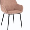 På billedet ser du variationen Konna, Spisebordsstol m. armlæn fra brandet LaForma i en størrelse H: 83 cm. B: 59 cm. L: 55 cm. i farven Lyserød