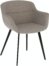 På billedet ser du variationen Nadya, Spisebordsstol m. armlæn fra brandet LaForma i en størrelse H: 78 cm. B: 61 cm. L: 58 cm. i farven Grå/sort