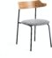 På billedet ser du variationen Olympia, Spisebordsstol fra brandet LaForma i en størrelse H: 75 cm. B: 52 cm. L: 49 cm. i farven Natur/grå/sort