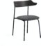 På billedet ser du variationen Olympia, Spisebordsstol fra brandet LaForma i en størrelse H: 75 cm. B: 52 cm. L: 49 cm. i farven Sort/natur