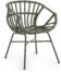 På billedet ser du variationen Kaly, Spisebordsstol m. armlæn fra brandet LaForma i en størrelse H: 73 cm. B: 55 cm. L: 58 cm. i farven Grøn