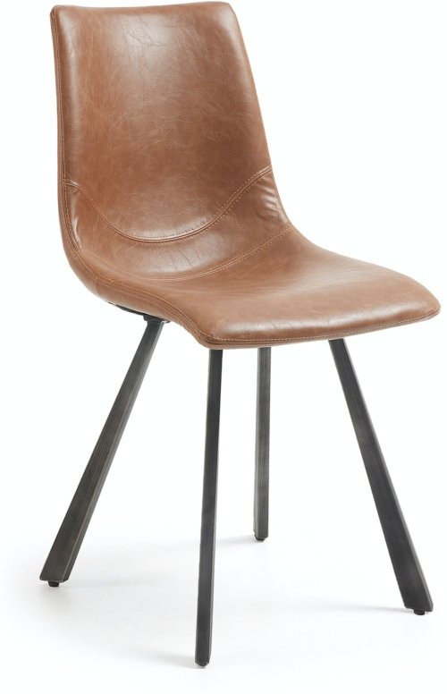 På billedet ser du variationen Trap, Spisebordsstol fra brandet LaForma i en størrelse H: 86 cm. B: 47 cm. L: 52 cm. i farven Brun/sort