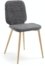 På billedet ser du variationen Meet, Spisebordsstol fra brandet LaForma i en størrelse H: 84 cm. B: 48 cm. L: 56 cm. i farven Sort/natur