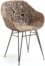 På billedet ser du variationen Chart, Spisebordsstol m. armlæn fra brandet LaForma i en størrelse H: 80 cm. B: 60 cm. L: 52 cm. i farven Natur/sort
