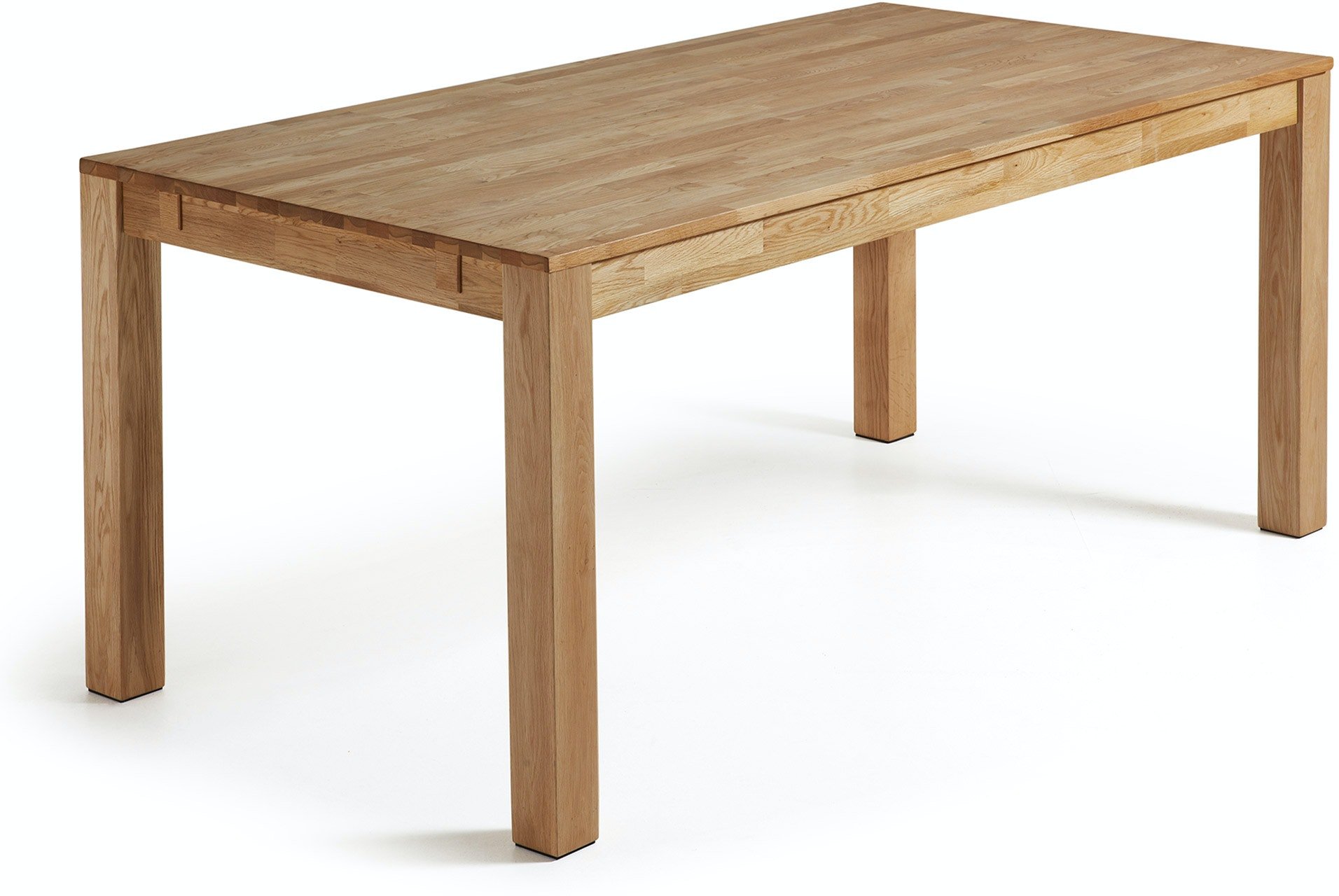 Isbel, Spisebord med udtræk, Solidt egetræ by Kave Home (H: 75 cm. B: 120 cm. L: 75 cm., Natur)