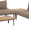 På billedet ser du variationen Pascale, Udendørs loungesæt fra brandet LaForma i en størrelse H: 68 cm. B: 160 cm. L: 92 cm. i farven Grå/natur/brun