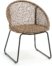 På billedet ser du variationen Sania, Udendørs spisestol fra brandet LaForma i en størrelse H: 85 cm. B: 66 cm. L: 58 cm. i farven Brun/sort